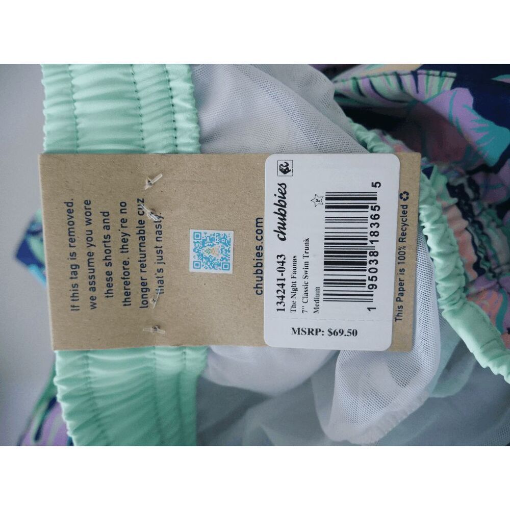 Chubbies Men's Classic 7" Swim Trunks Quick-Dry Size M - Picture 8 of 11